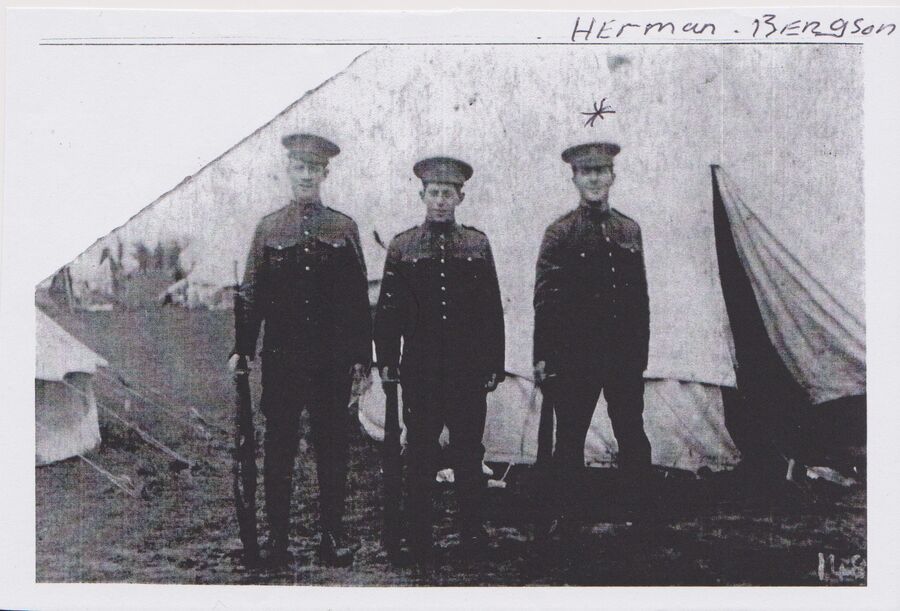Herman in uniform during the war