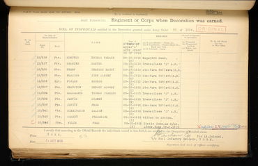 Military Record