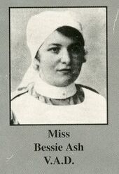 Image of Bessie Ash taken from the Cardiff Jewish Roll of Honour for the Great War