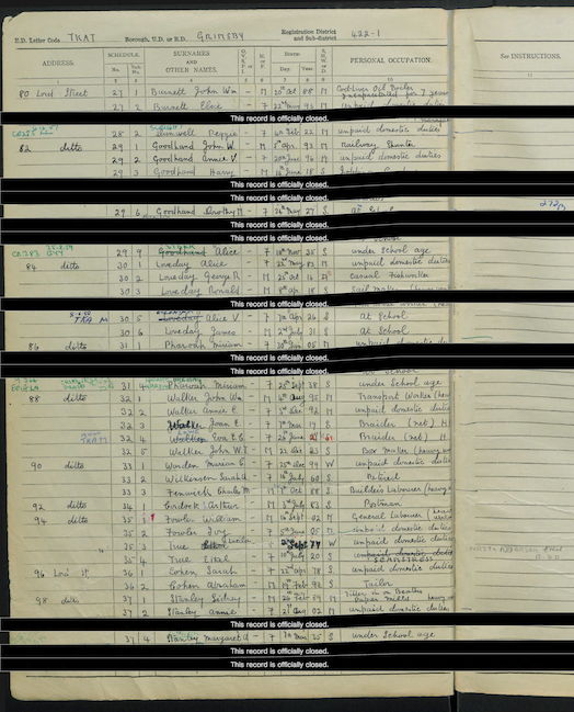 1939 Electoral Register