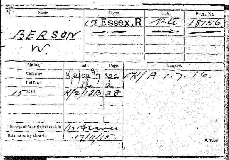 War Record
