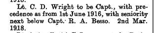 London Gazette April 1918