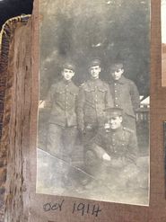 October 1914 - Sam standing left