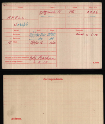 Medal card