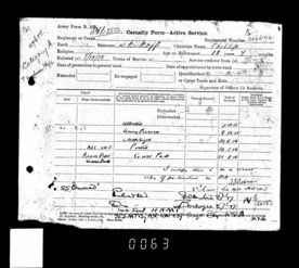 Army Service record