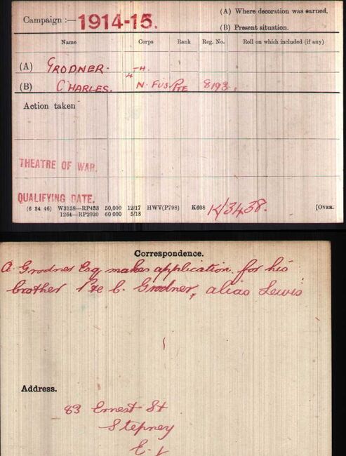 Medal card