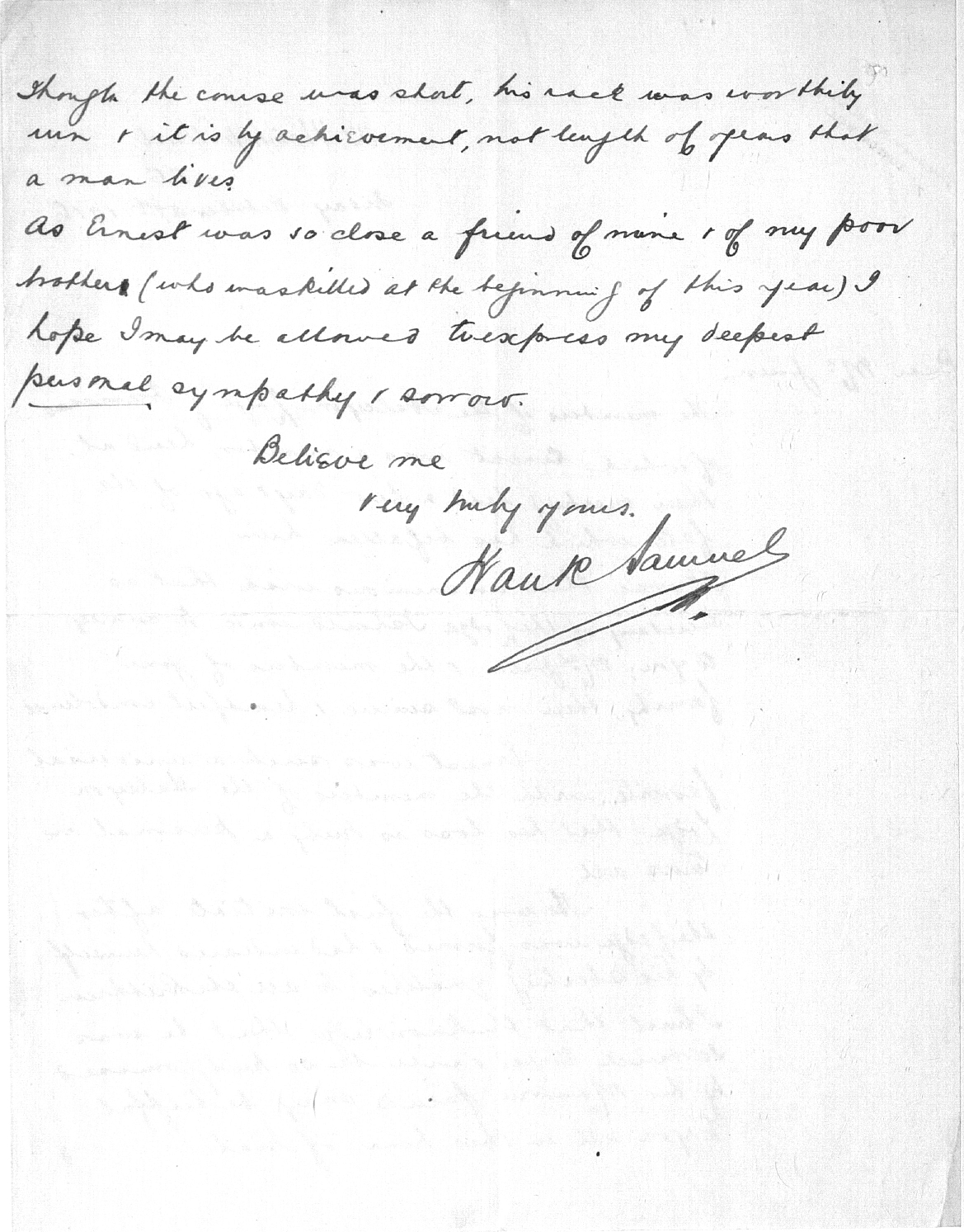 Captain Ernest Michael Green biography and original letters from 1916 explaining life in the trenches. 