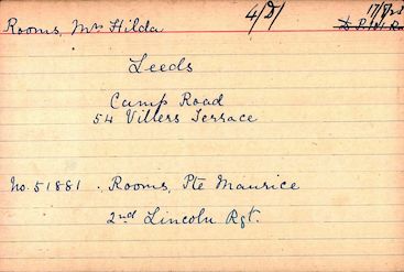 WW1 Pension