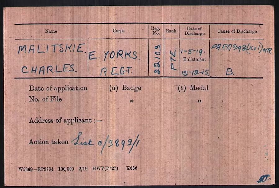 Military Record