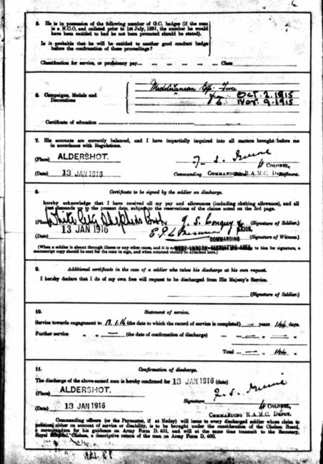 Pension and Service Records
