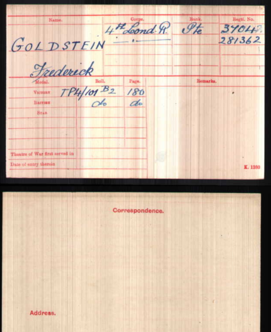 medal card