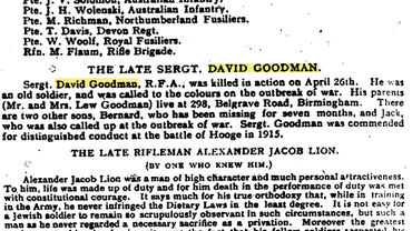 Jewish Chronicle - Obituary
