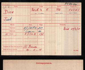 Medal card