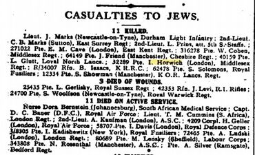 Extract from The Jewish Cronicle