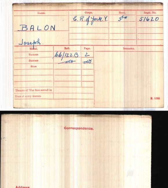 Medal card
