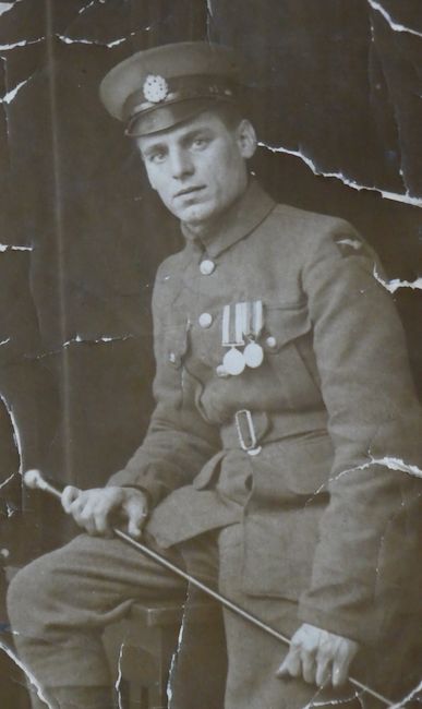 Victor in uniform