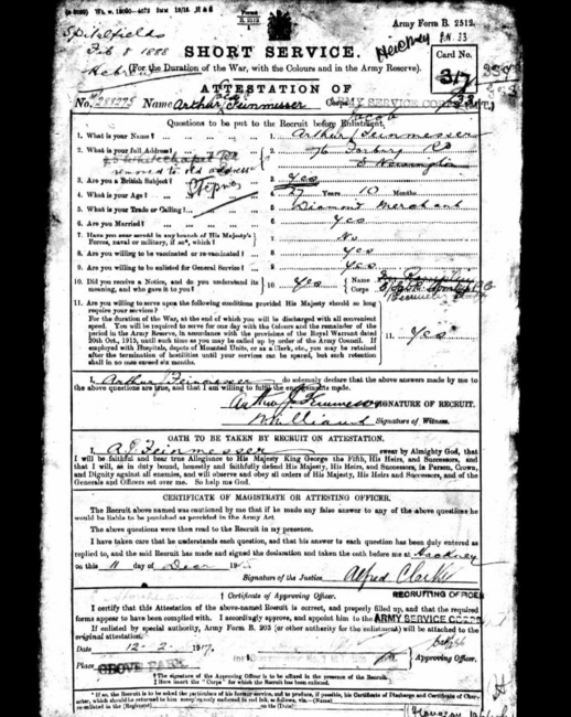 Short service forms