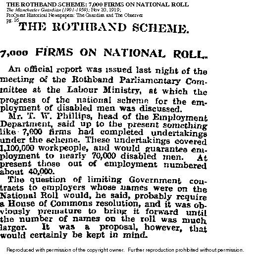 Manchester Guardian 20th November 1919