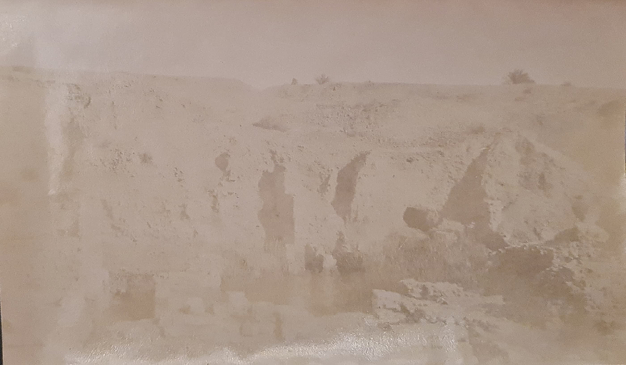 The remaining walls of a palace built by the King of Babylon