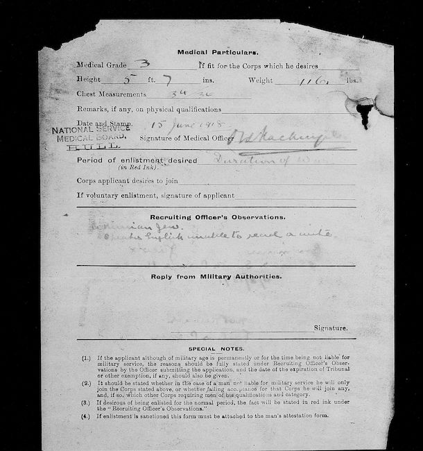 Military Record