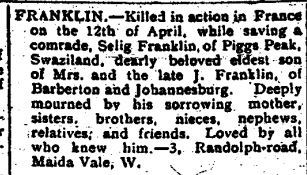 Jewish Chronicle - 08/06/1917