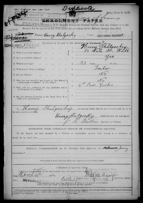 Enrolment Paper
