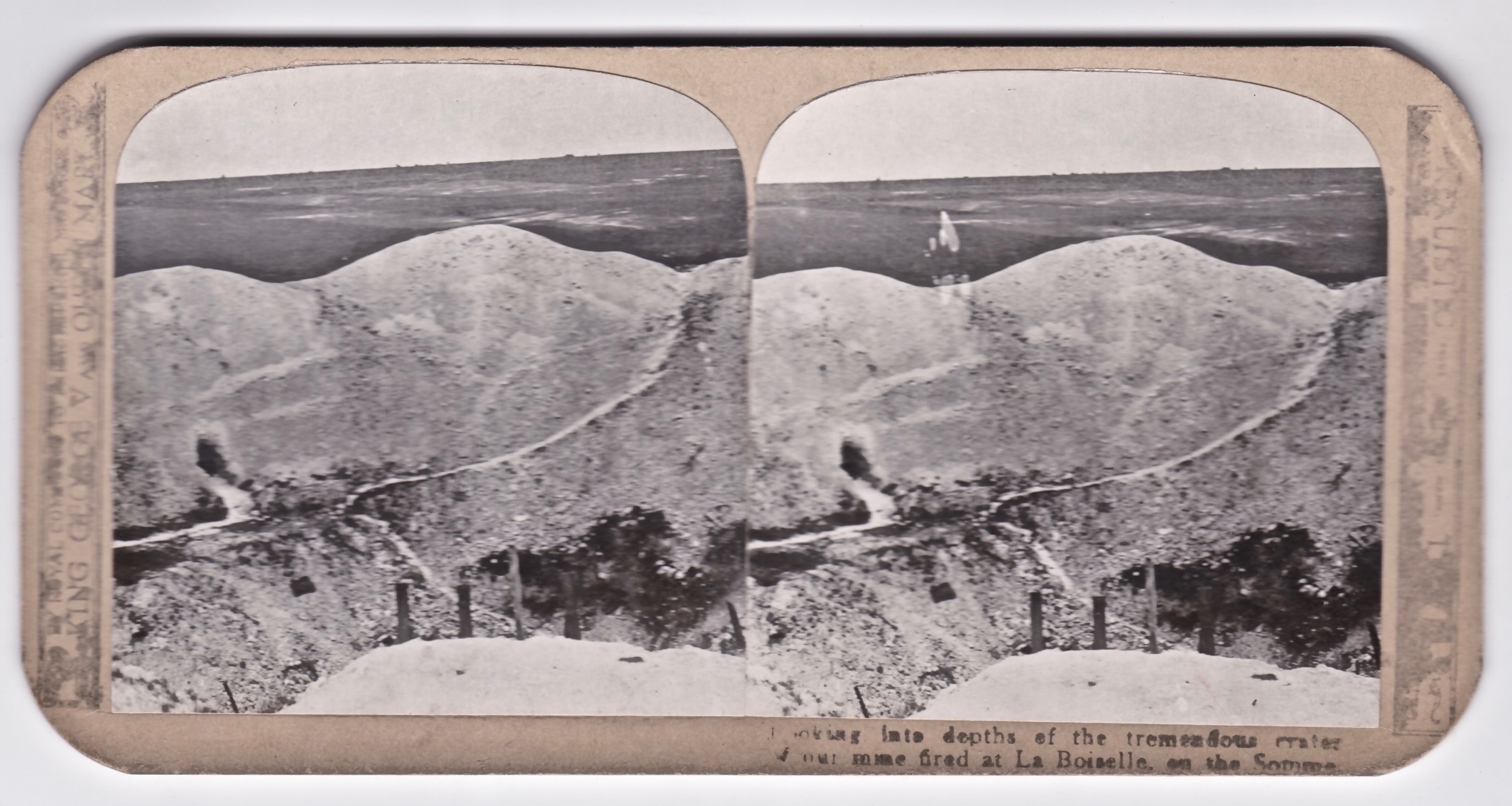 Crater at La Boiselle. Somme