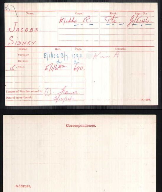 Medal card