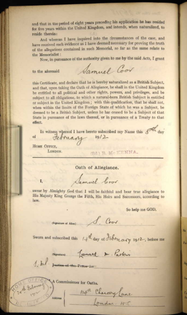 Naturalisation