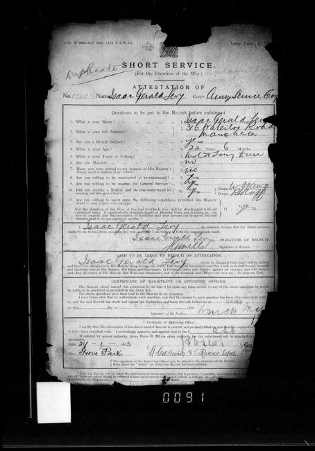 Military Record