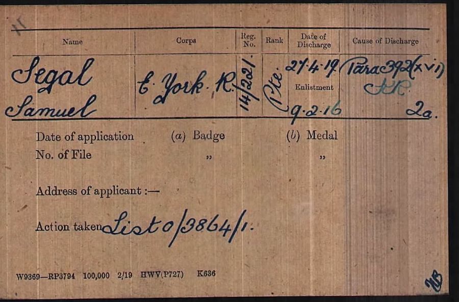 Military Record