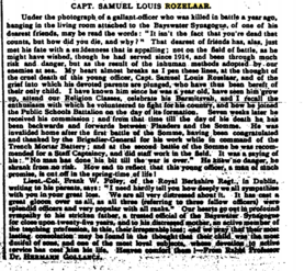 Jewish Chronicle Obituary