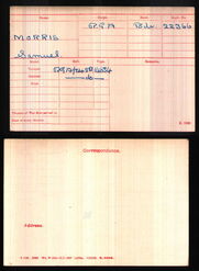 Medal Index Card