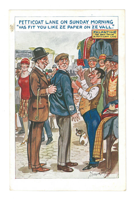 Satirical caricature