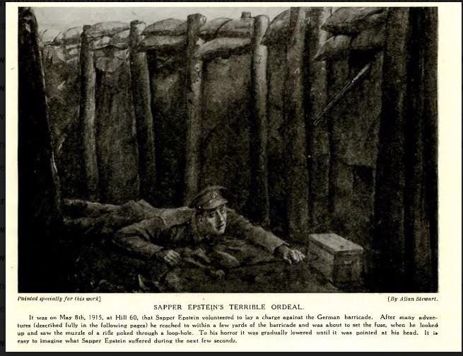Harry Epstein - Illustration from Deeds That Thrill the Empire Vol 1. Pub. 1919