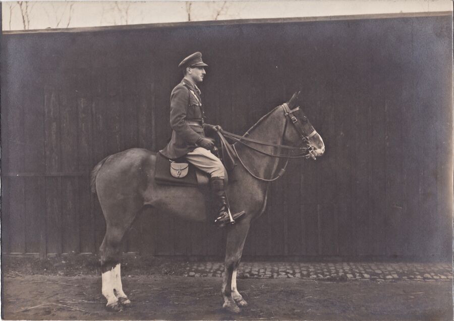 Lewis on a horse