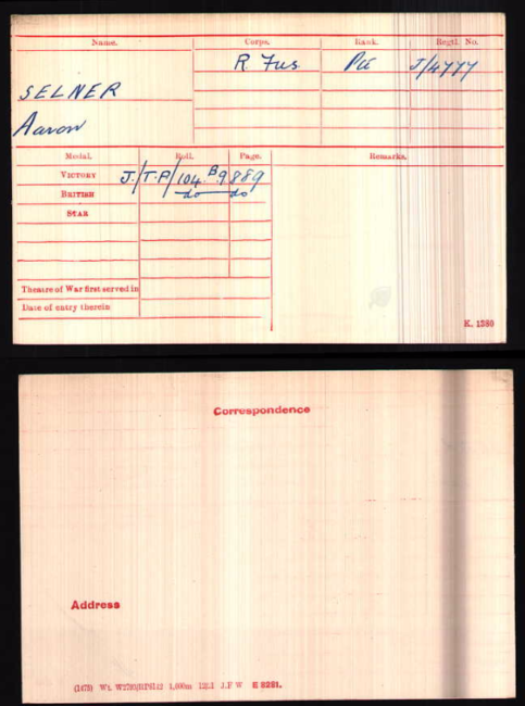 Medal card