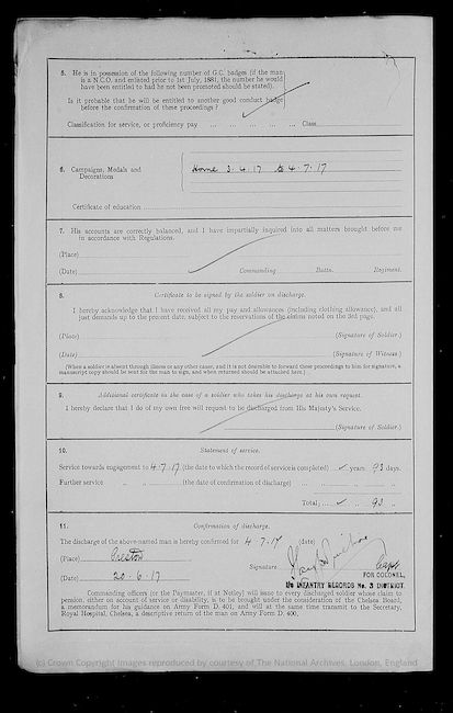 Military Record