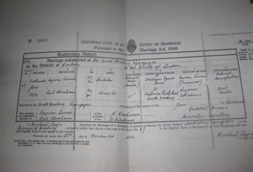 Marriage Certificate