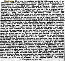 Extract from The Jewish Chronicle