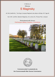 CWGC Commemorative Certificate