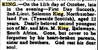 Obituary from the family