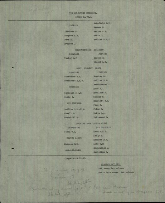 Memorial inscription - Vis-En-Artois Memorial, France