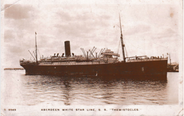 Troop ship postcard