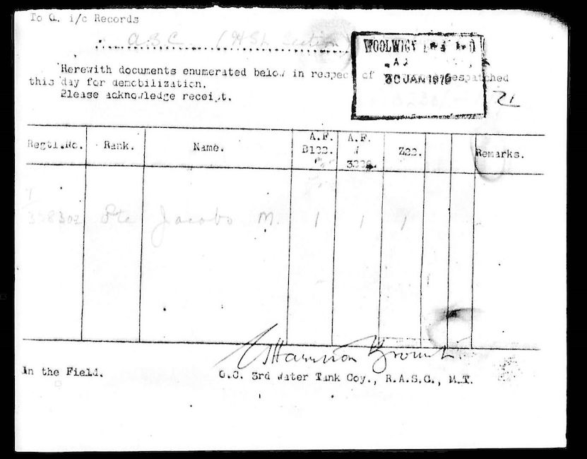 Military Record