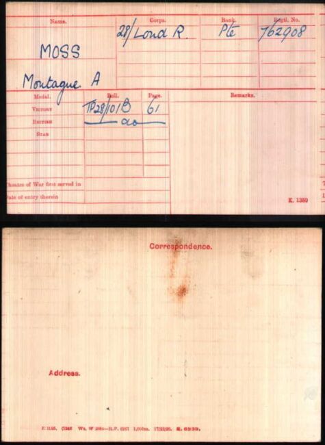 Medal card