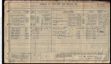 1911 Census - Samuel Abrahams 