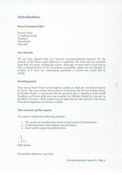 Military Service History of Harry Viner - Report by FourteenEighteen Research 