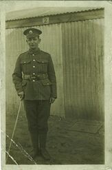 Solomon in uniform in 1917