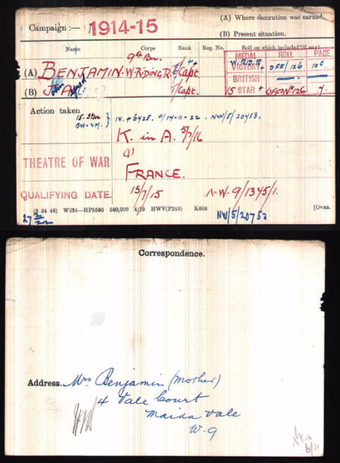 Medal card